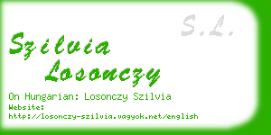 szilvia losonczy business card